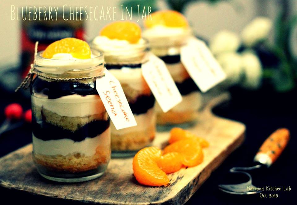 Resep Cheese Cake Blueberry dalam Jar Super Yummy... 1