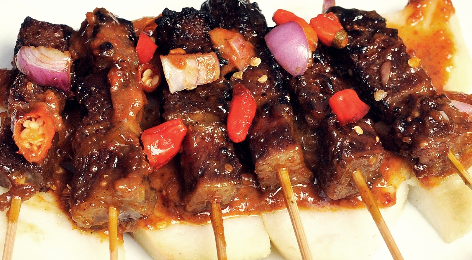 resep sate sapi bumbu kecap manis