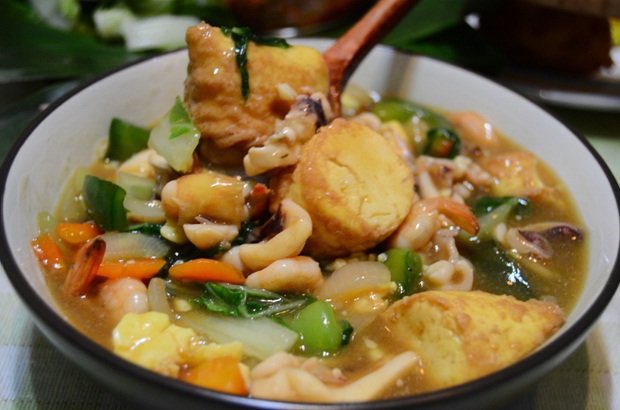 resep sapo tahu oriental seafood