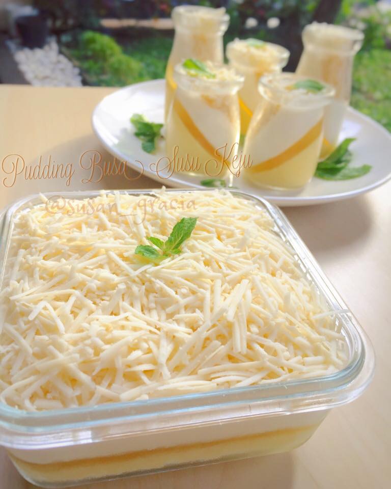 resep puding susu keju lezat