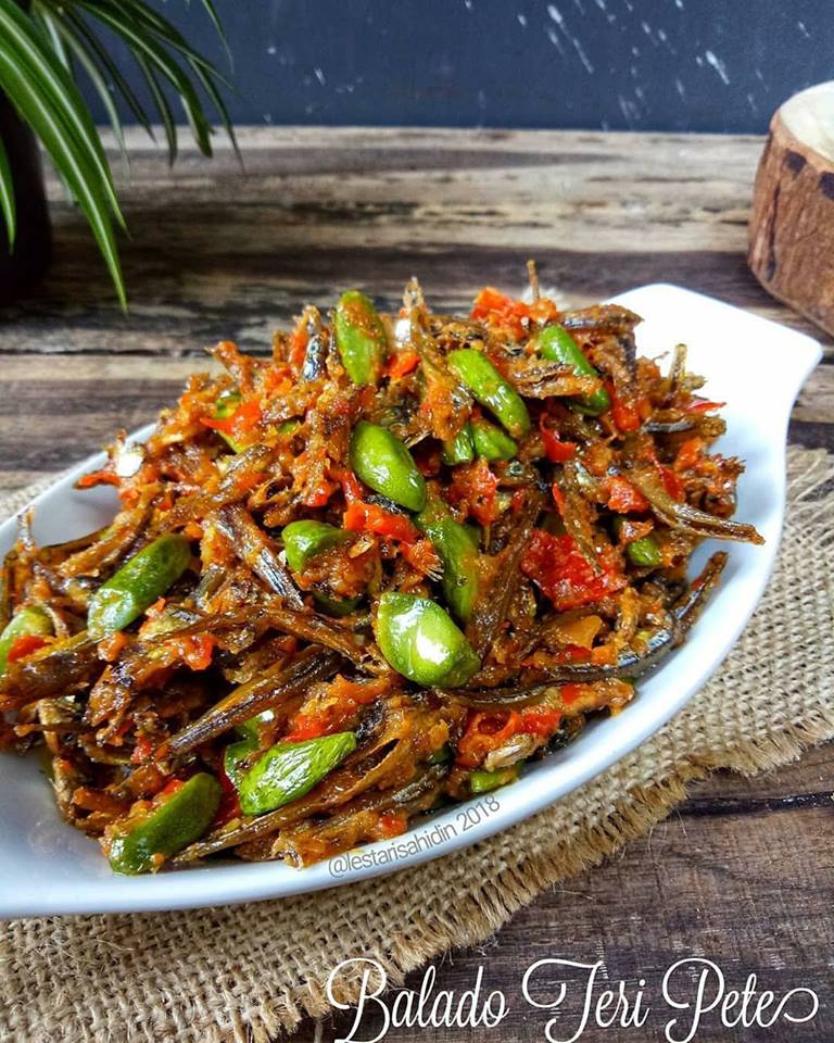 resep teri balado pete