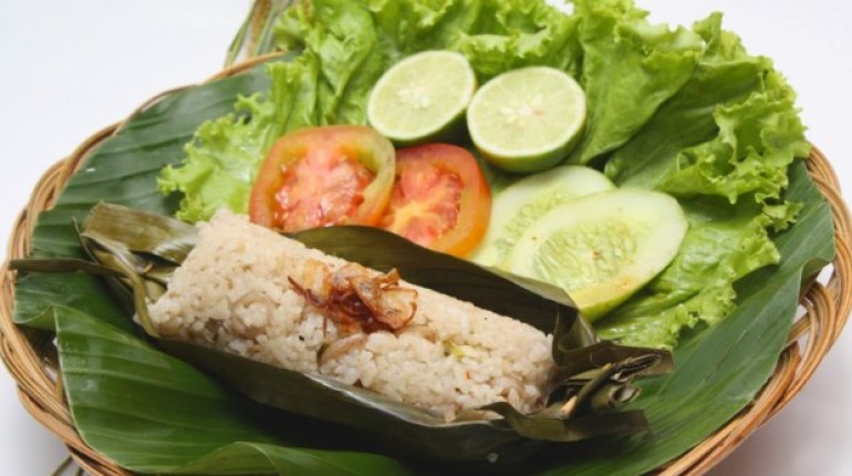 resep nasi bakar teri jamur